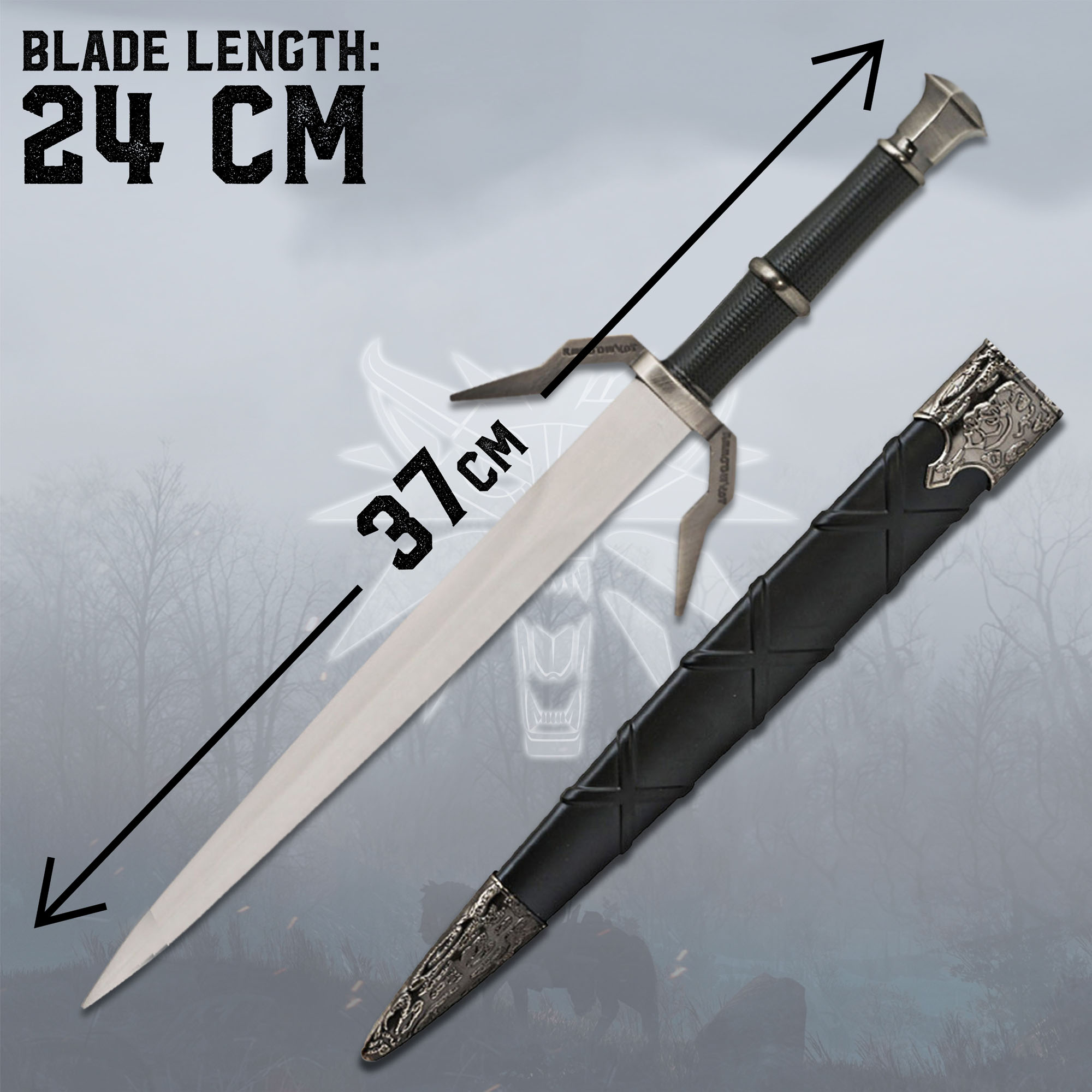 Witcher - Steel + Silver Dagger with Sheath (Bundle of 41612 and 41613)