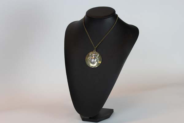 Steampunk Anhänger mit Kette - Käfer