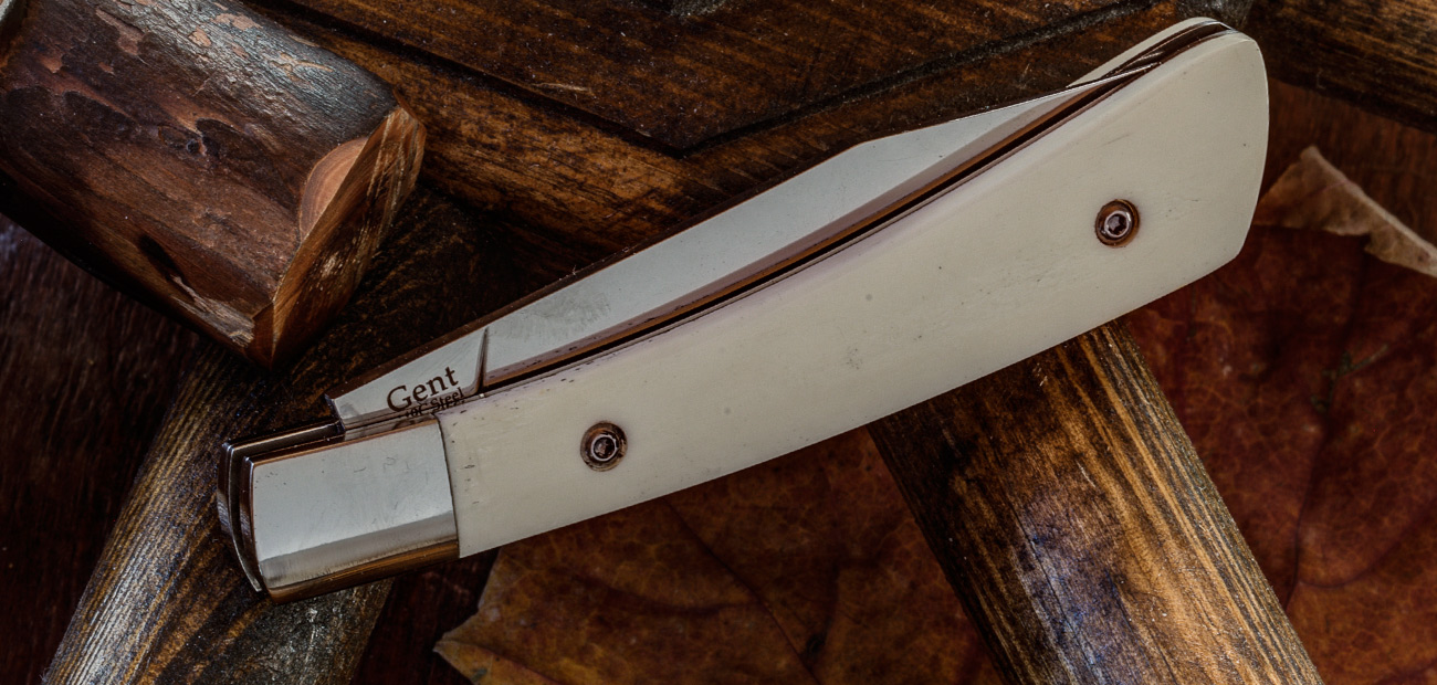 Gent Messer mit Gleitgelenk, 440C - Satinierung