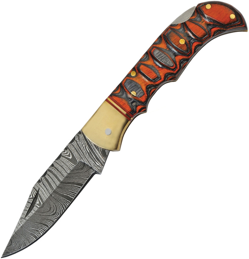 Twisted Wood Damast Messer