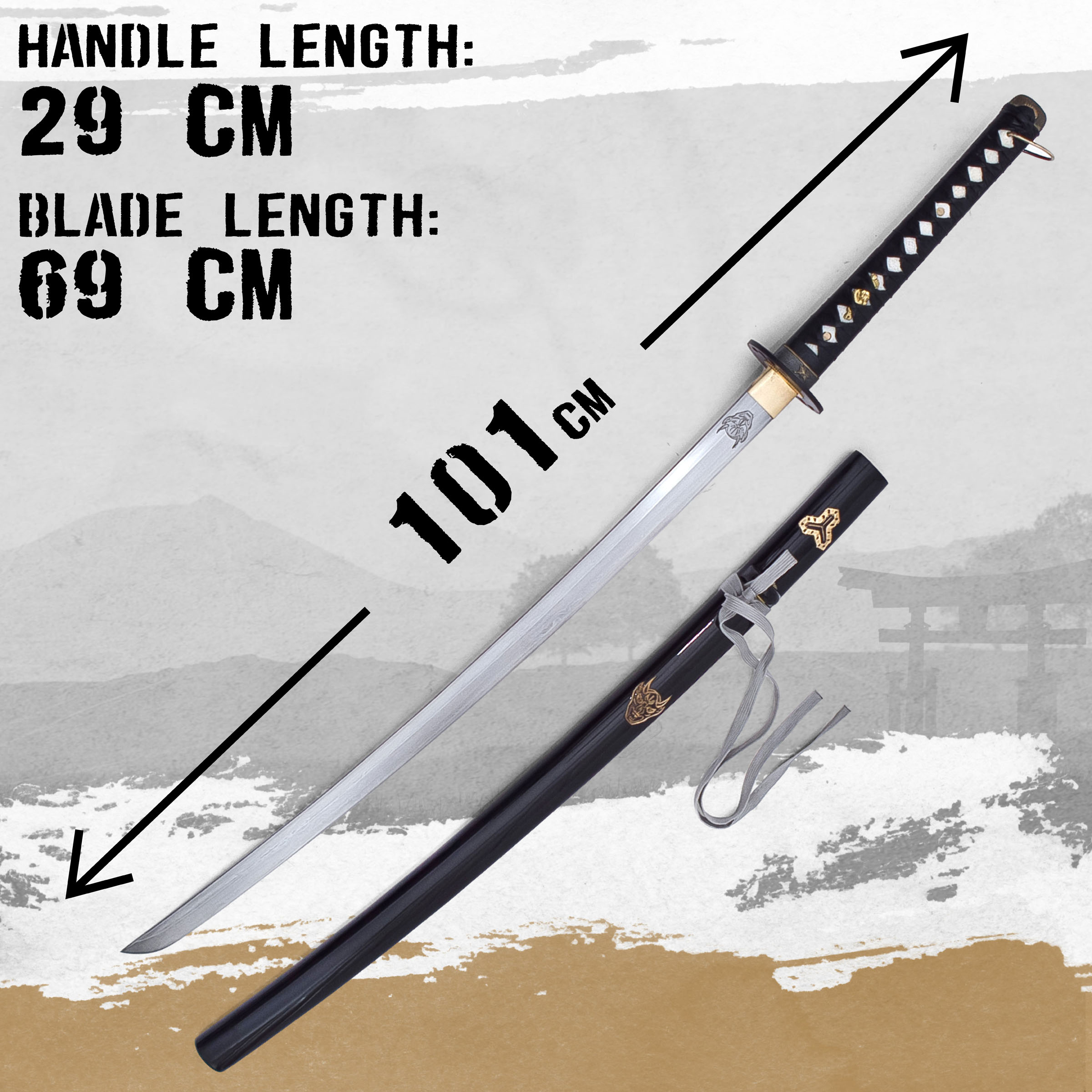 Kill Bill Hattori Hanzo Bills Sword - folded - with stand and maintenance kit