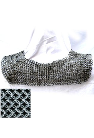 Standard/Chainmail Collar - High Tensile Wire Butted Round Rings 