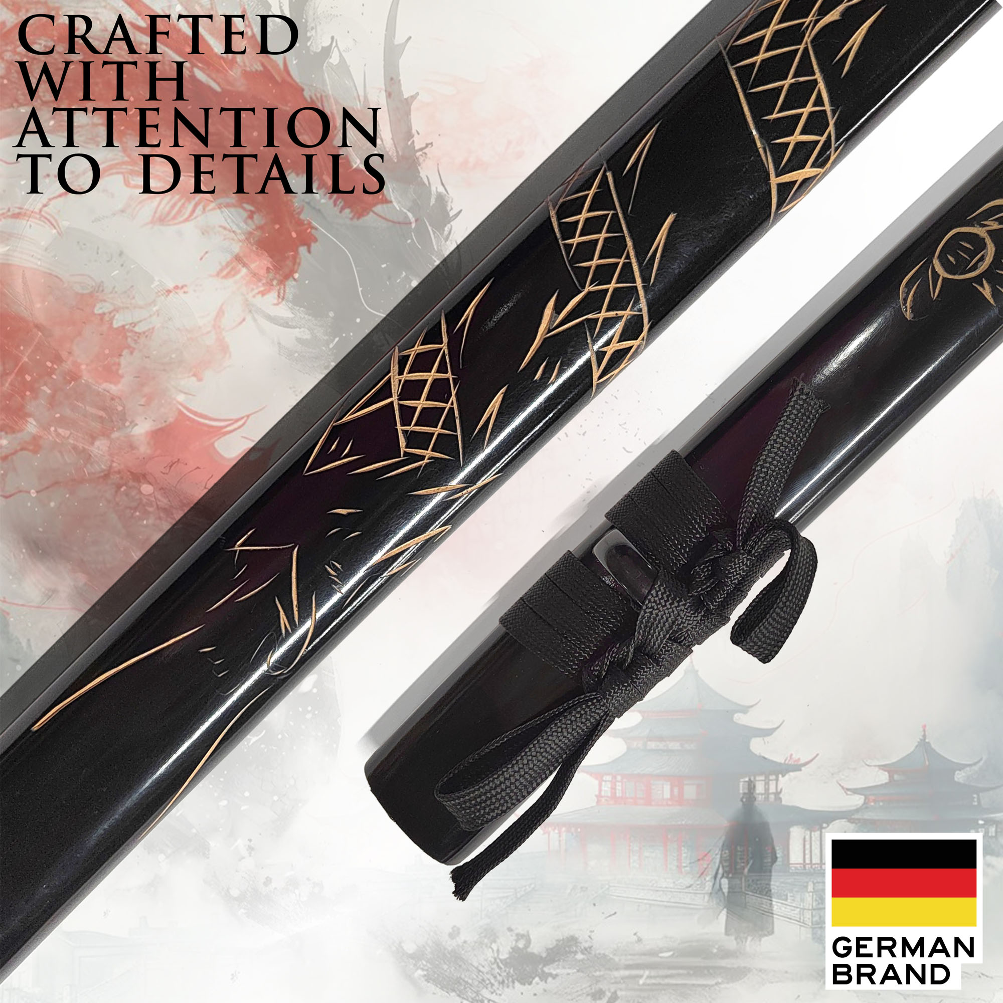 Katana Bokken mit Scheide - Holzversion