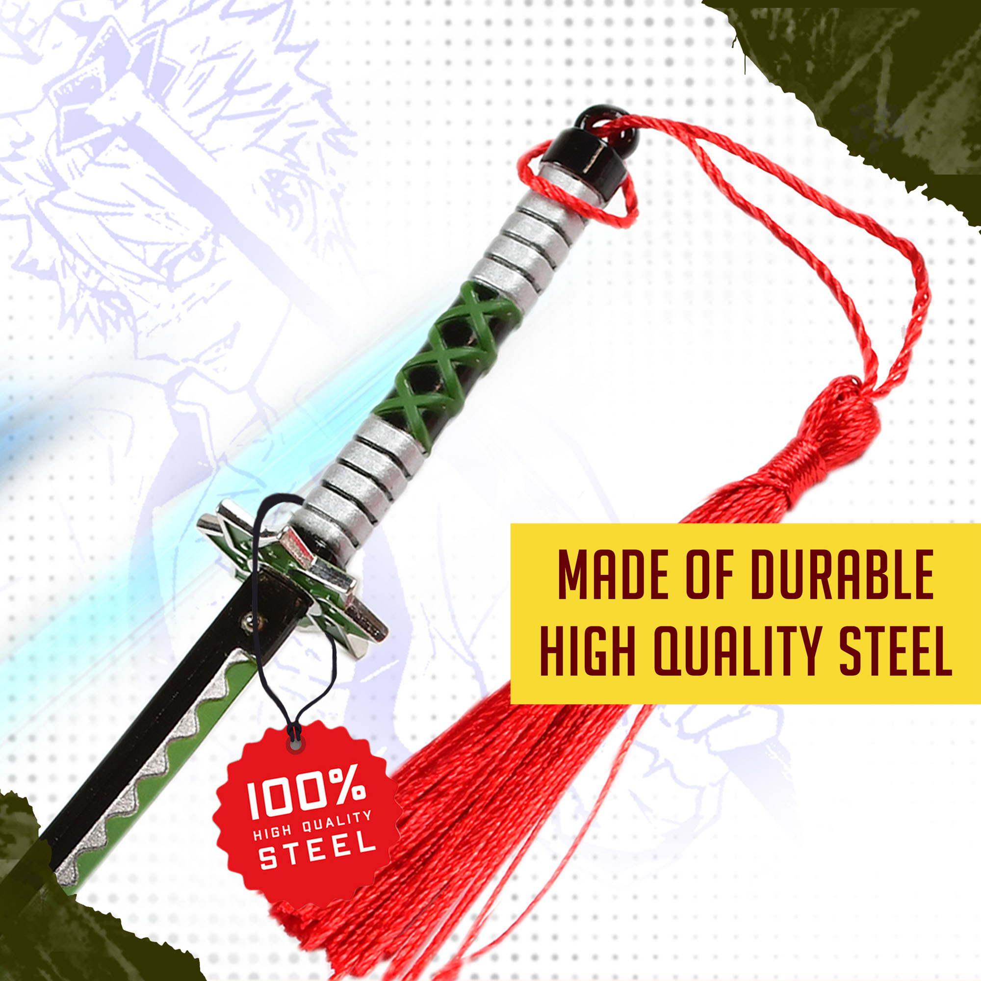 Demon Slayer – Shinazugawa Sanemi Katana Brieföffner Schwert mit Scheide und Ständer