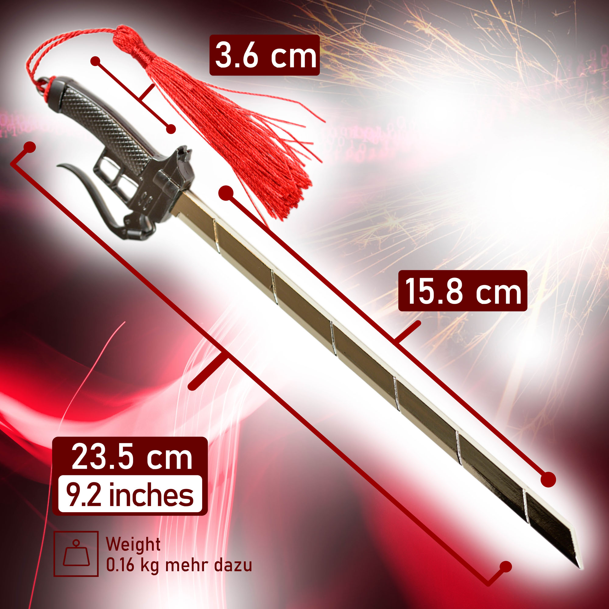 Attack on Titan - Half-blade-sword - Letter opener version with stand 