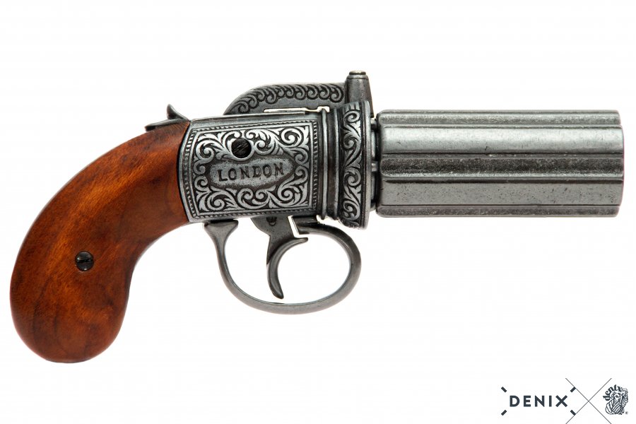 Englische Pistole „Pepperbox“ Perkussion, 1815 London