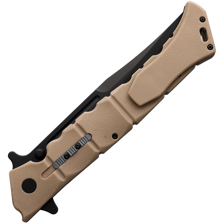 Großes Luzon, schwarze Klinge, Desert Tan Griff