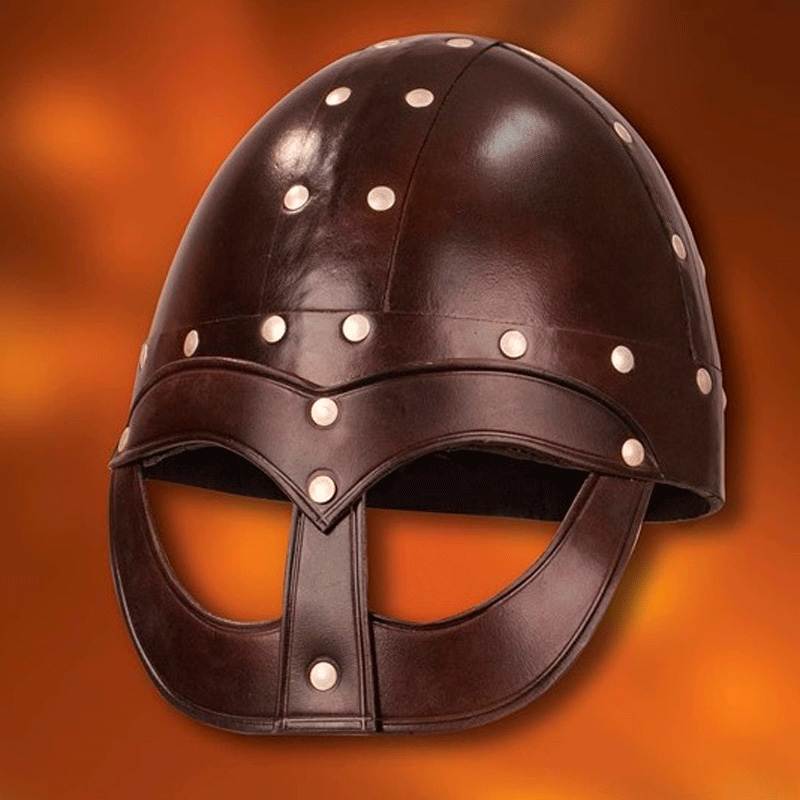 Leder Vendel Wikingerhelm