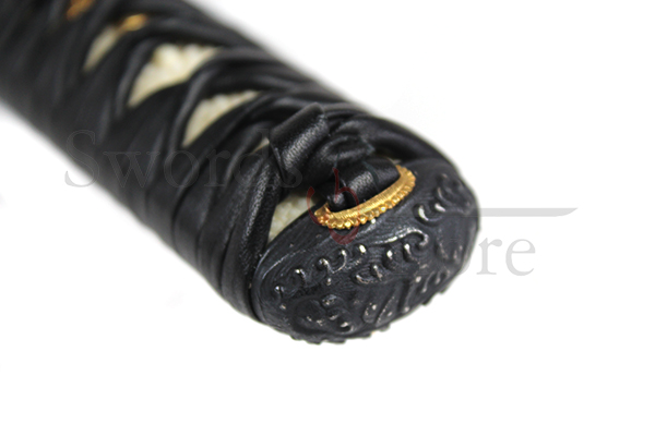 Wave Wakizashi (No Bo-hi) Square Tsuba