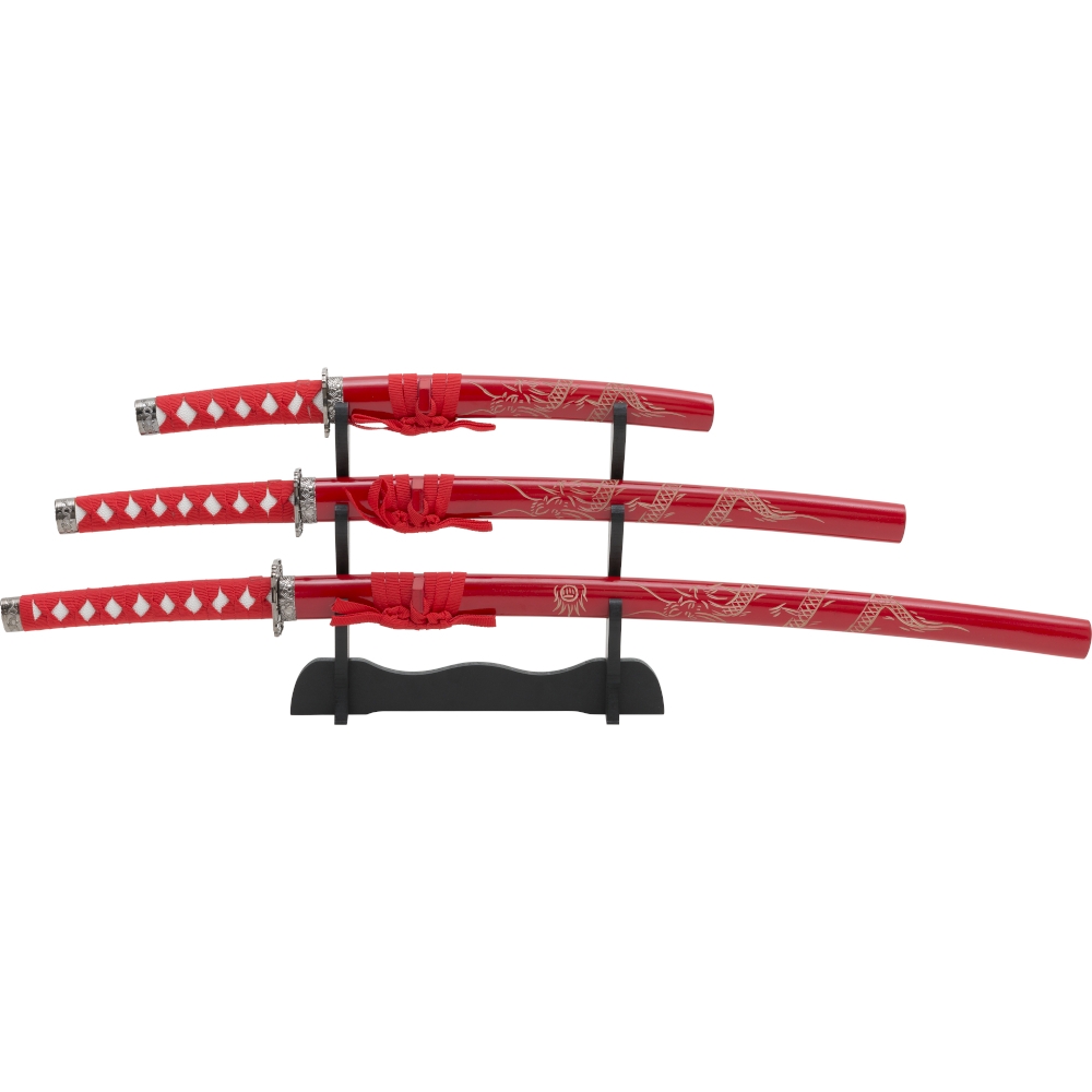 Samurai set Red Dragon 4 pieces