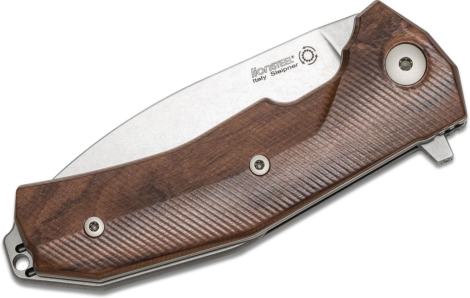 KUR, Sleipner Stonewashed-Klinge, Griff aus Santos-Holz