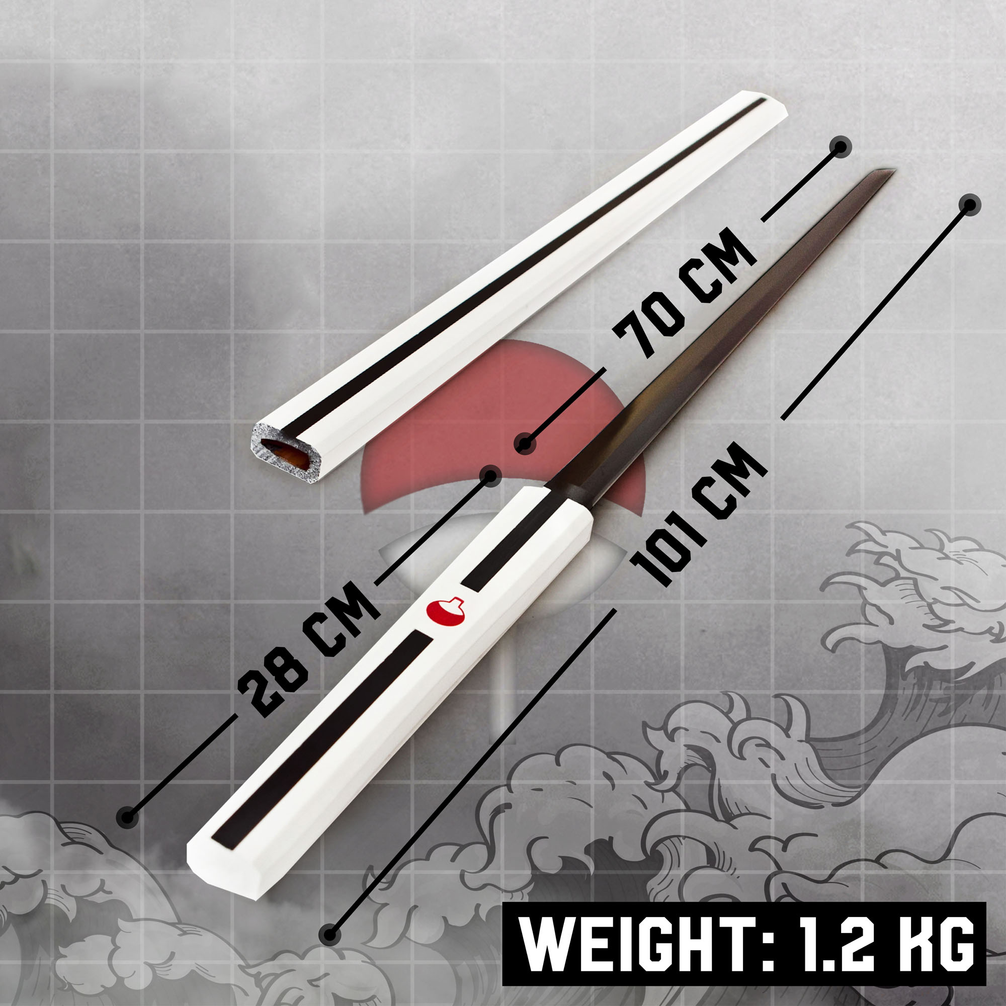 Sasuke Uchiha Naruto Anime Katana - handforged