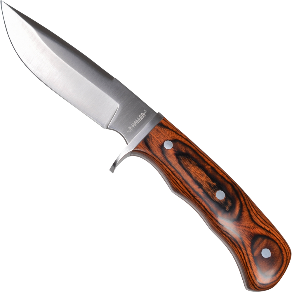 Outdoor knife with Pakka wood handle