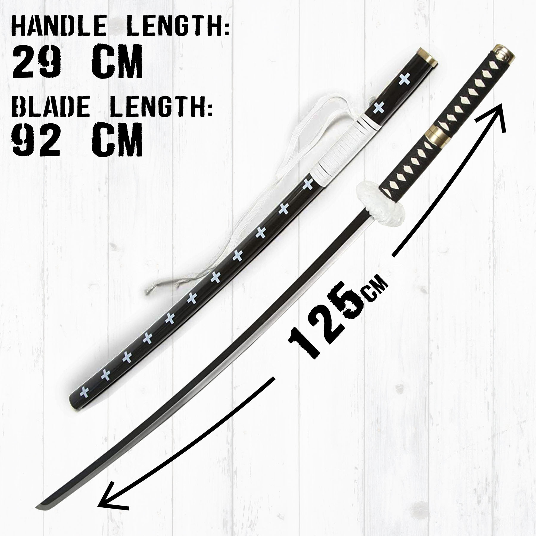 One Piece - Trafalgar Law sword - black handle 125 cm