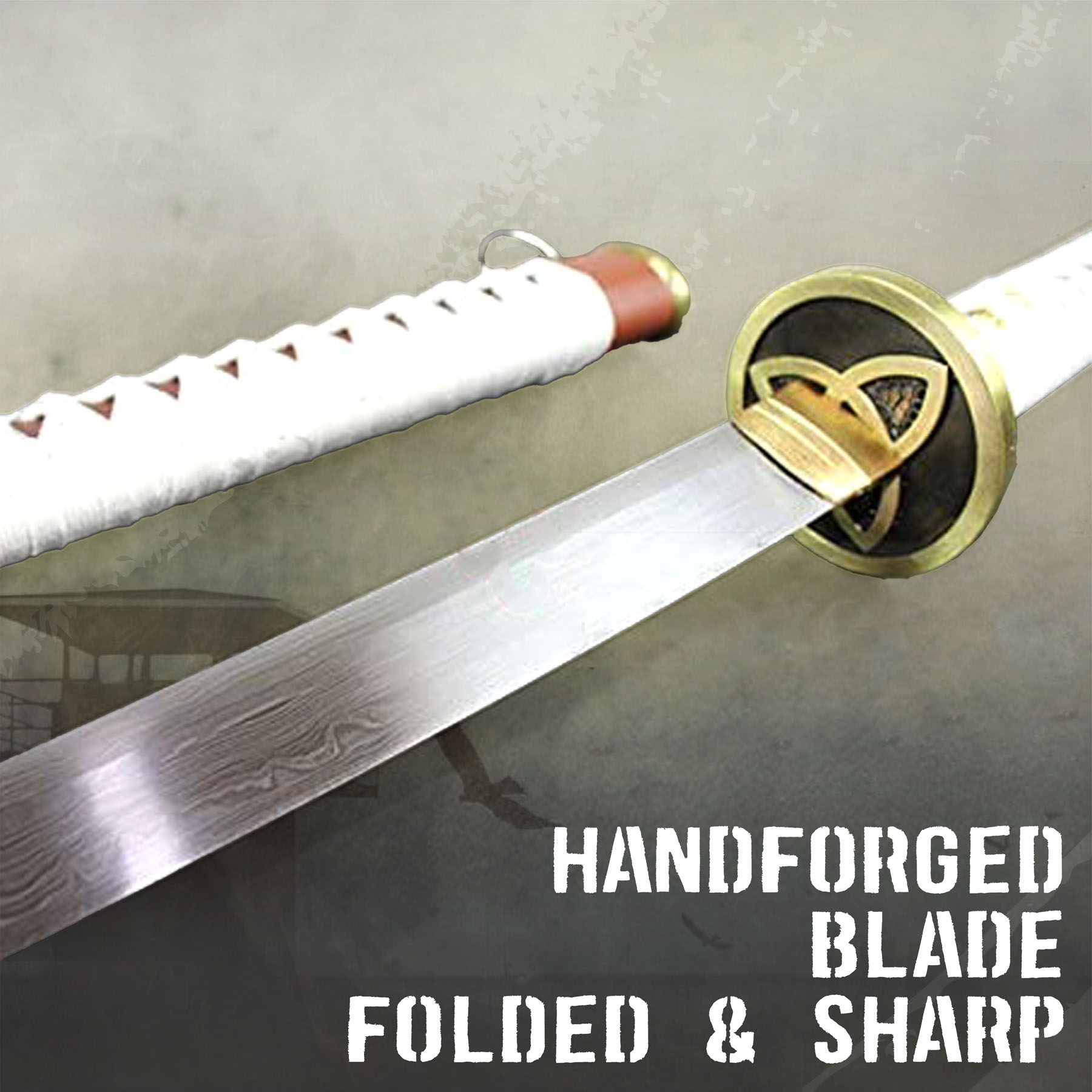 The Walking Dead Katana - handgeschmiedet, gefaltet - Set