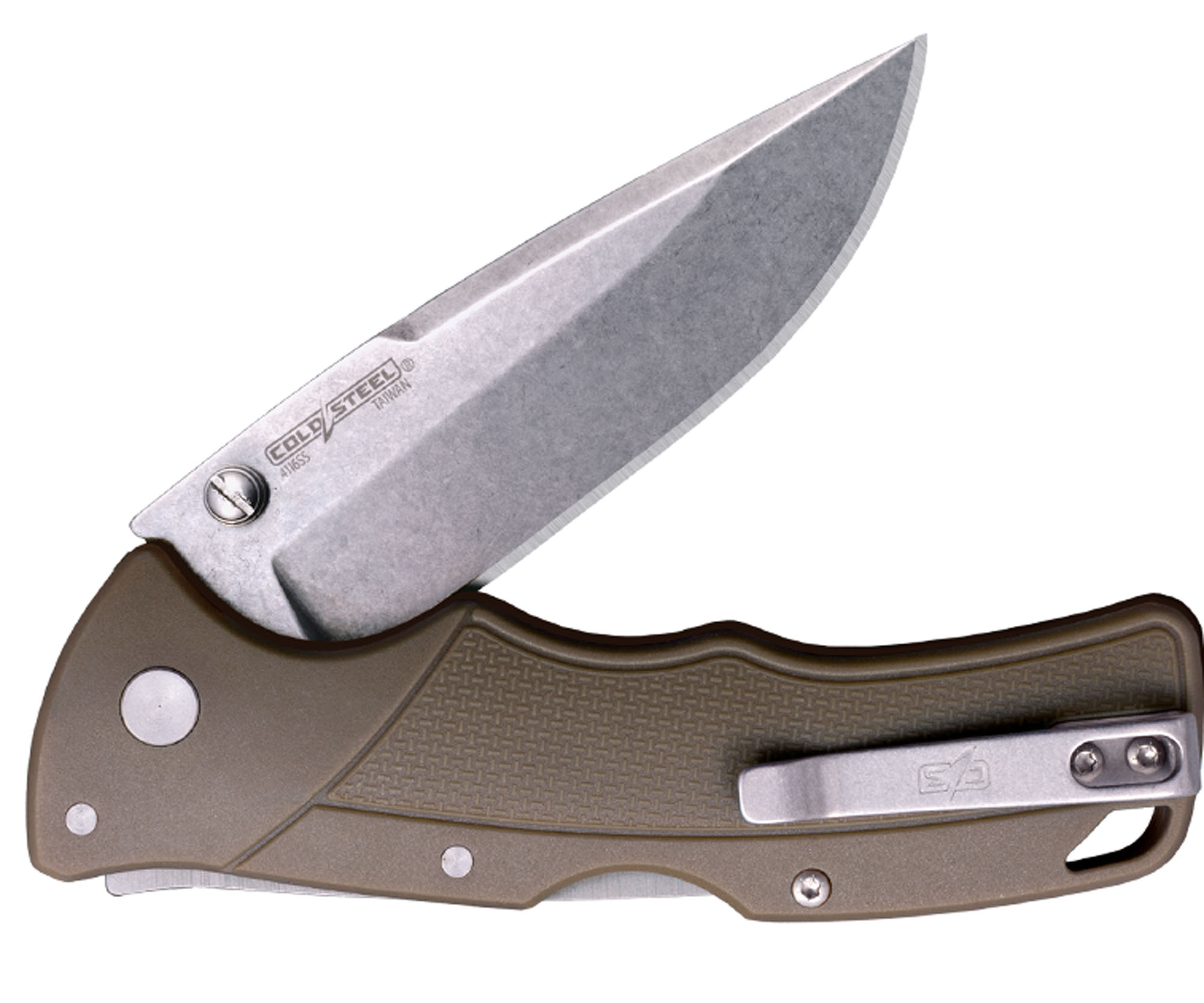 Verdict 4116SS Spear Point Stonewash Finish FDE GFN Griff