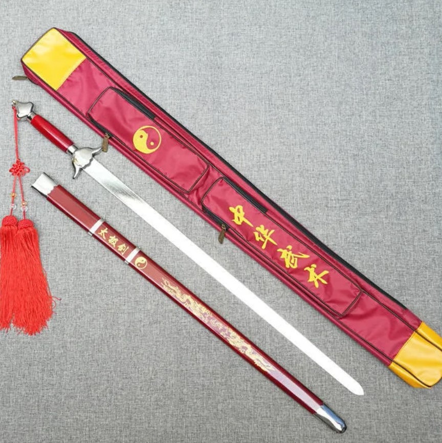 Tai Chi Schwert mit fester Klinge – 76 cm Klingenlänge inkl. Tasche Kopie