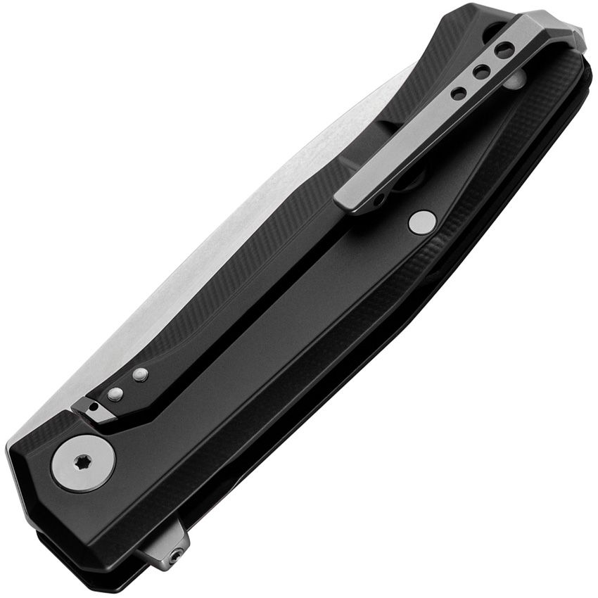 Myto, M390 Satin Blade, Black Aluminum Handle