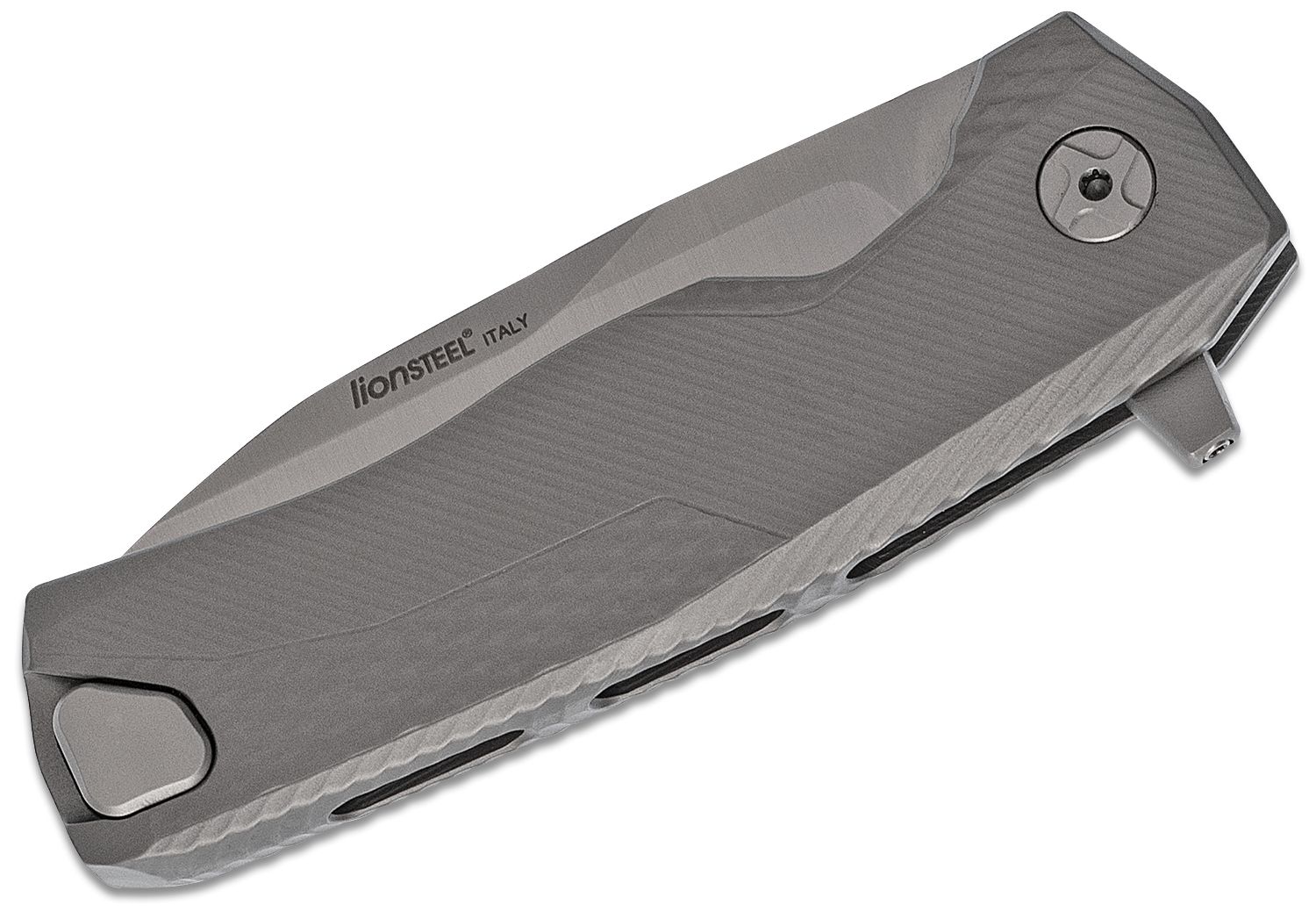 ROK G, M390 Satin Blade, Gray Titanium Handle