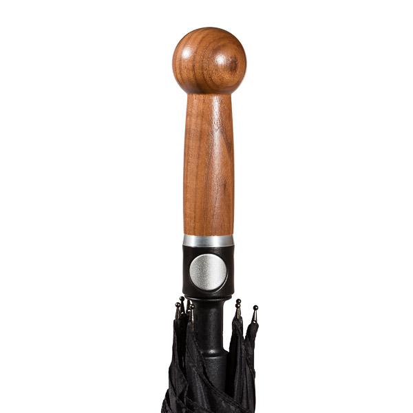 Safety Umbrella called "City Safe" (knob handle), Walnut