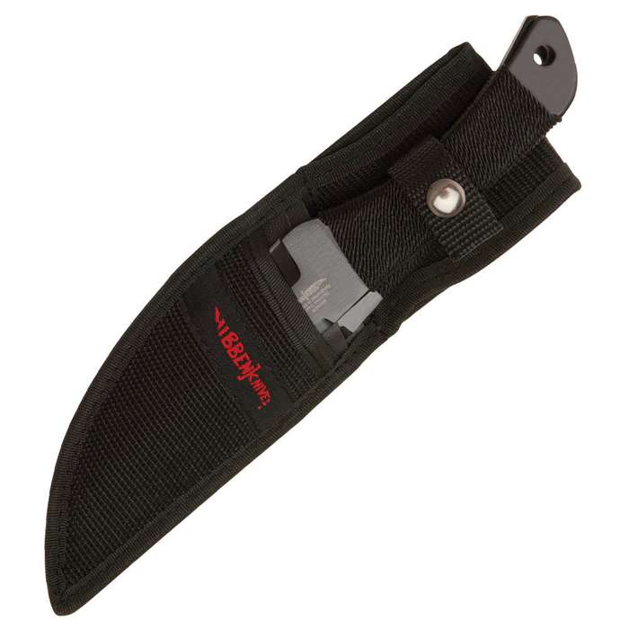 Hibben Wurfmesser Set schwarz mit Nylon Scheide