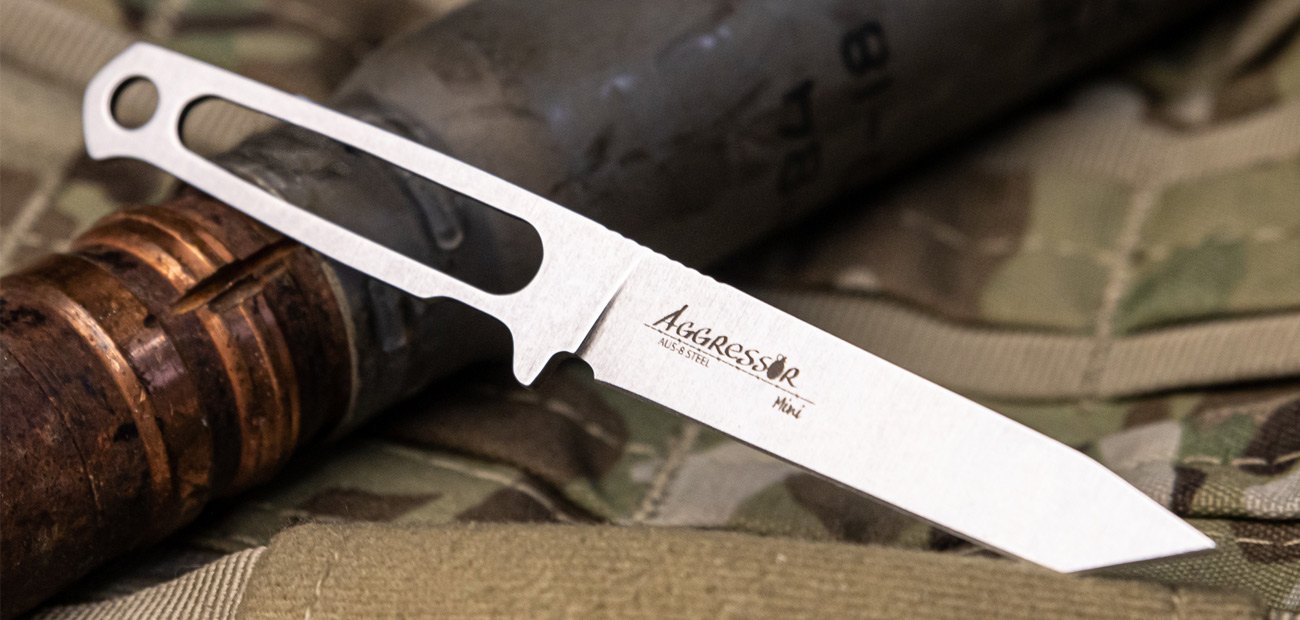 Aggressor Mini Aus-8 Leather Sheath