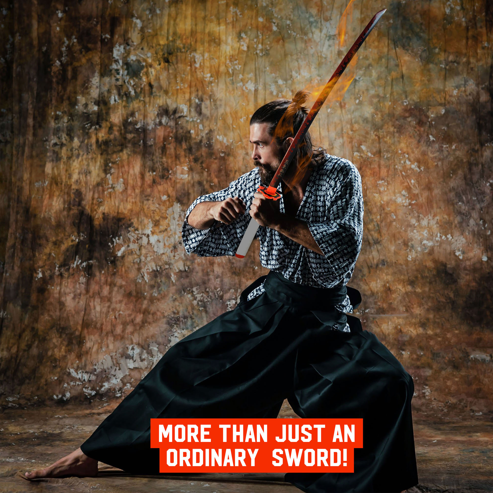 Demon Slayer: Kimetsu no Yaiba - Rengoku Kyoujurou Schwert - handgeschmiedet