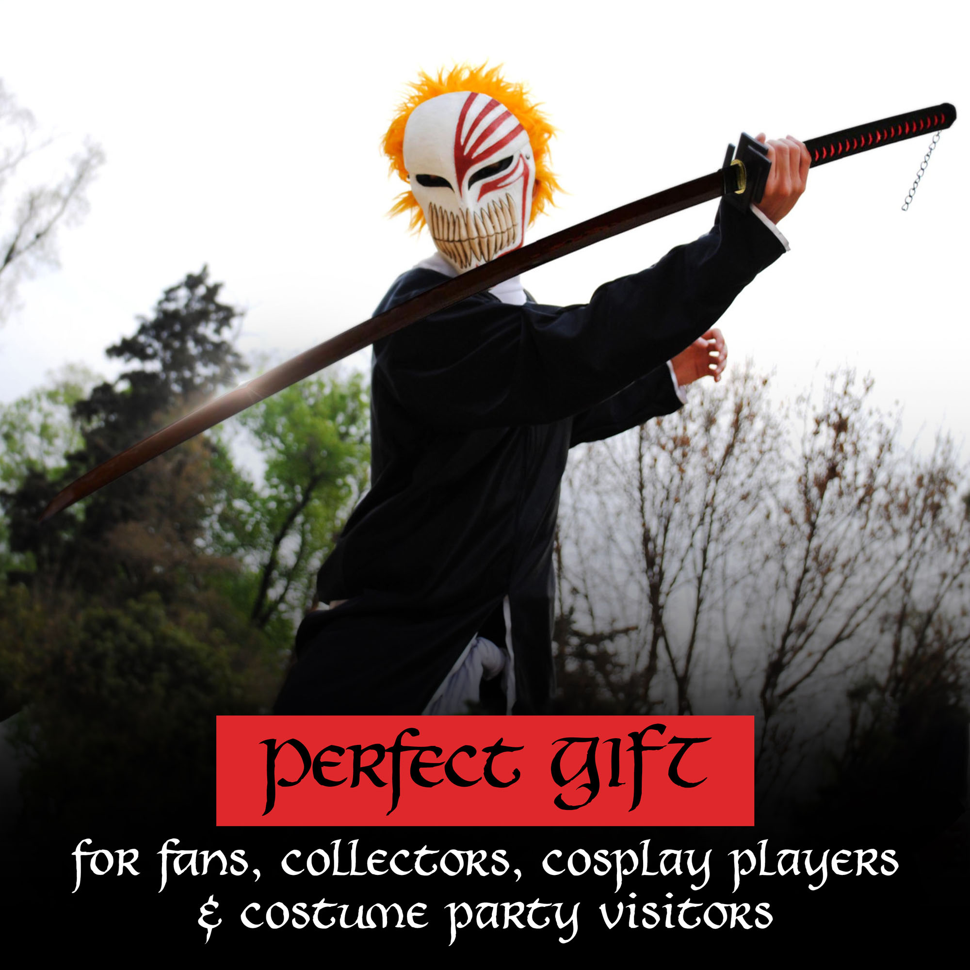 Bleach - Ichigo Kurosaki Schwert - handgeschmiedet&gefaltet, Set