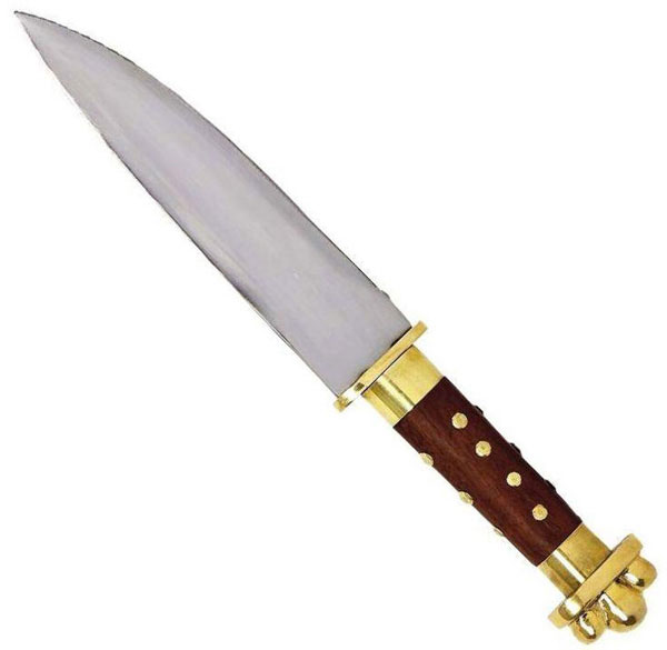 Small Sax Knife with leather sheath