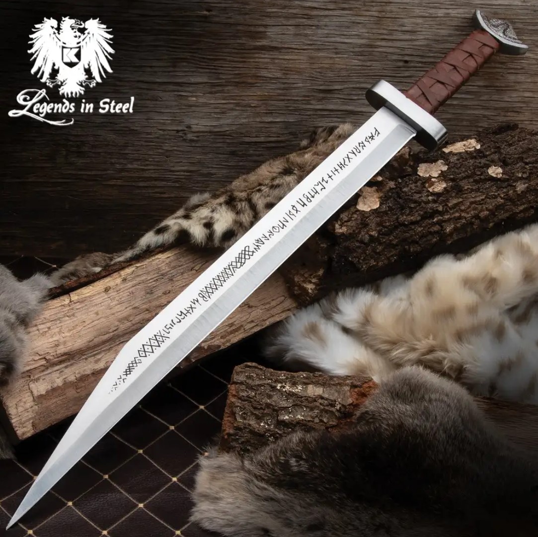 Legends In Steel Wikinger Seax Sword with Sheath