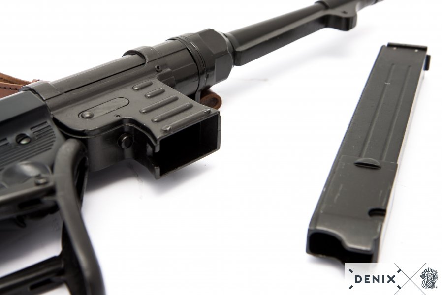 Deutsche MP 40 „Schmeisser“ Gurt aus Metall, mit Bügel, 9 mm, 2.Wk.