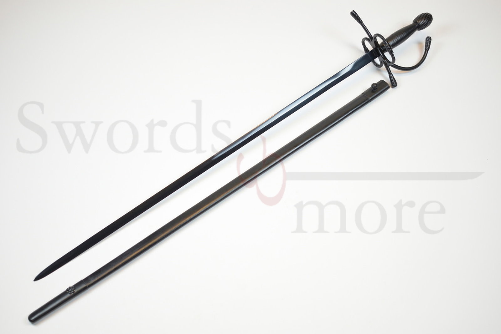 Schwarzes Marodeur Rapier mit Scheide