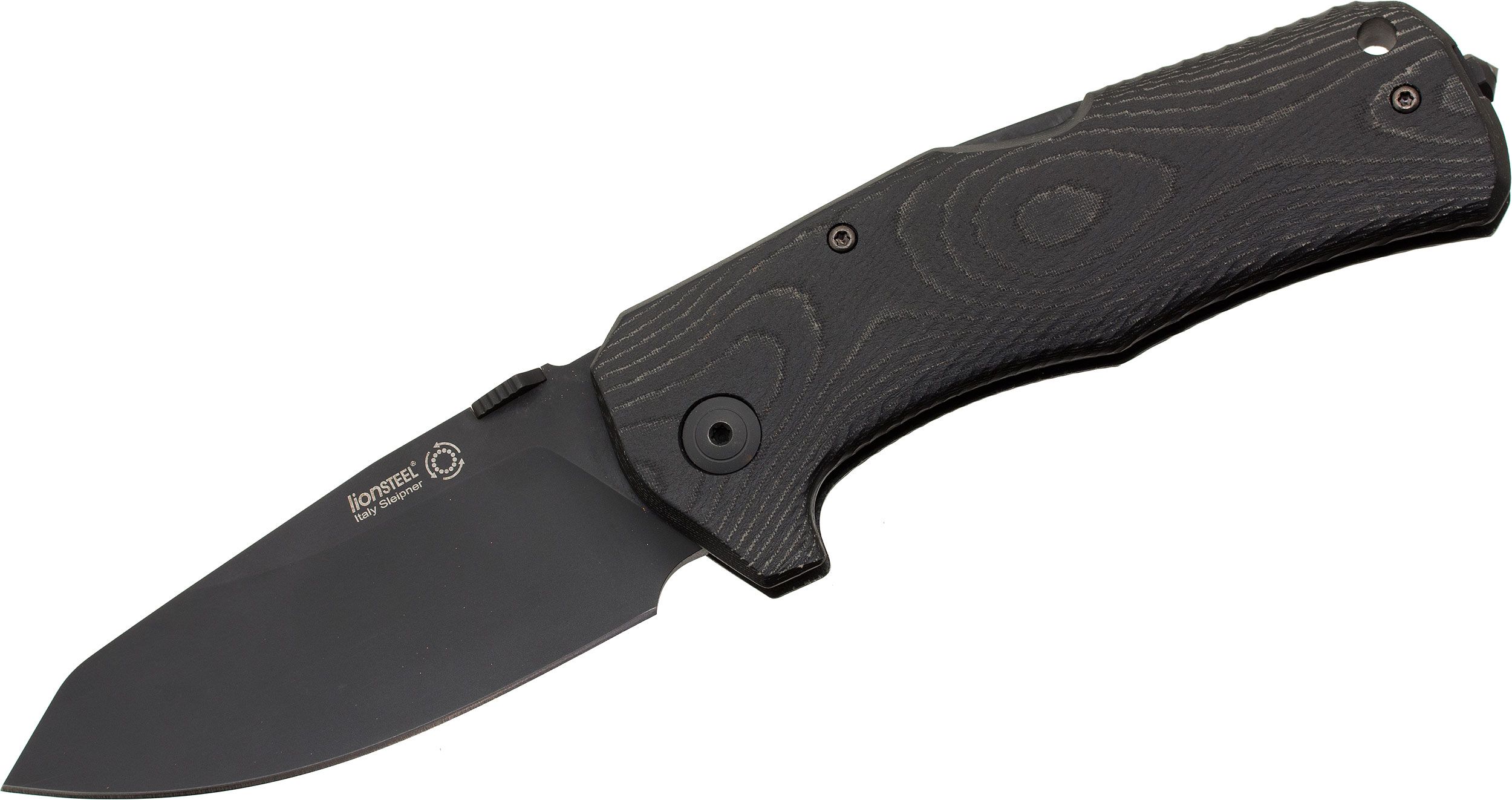 TM1 Micarta - Micarta Handle, Black blade