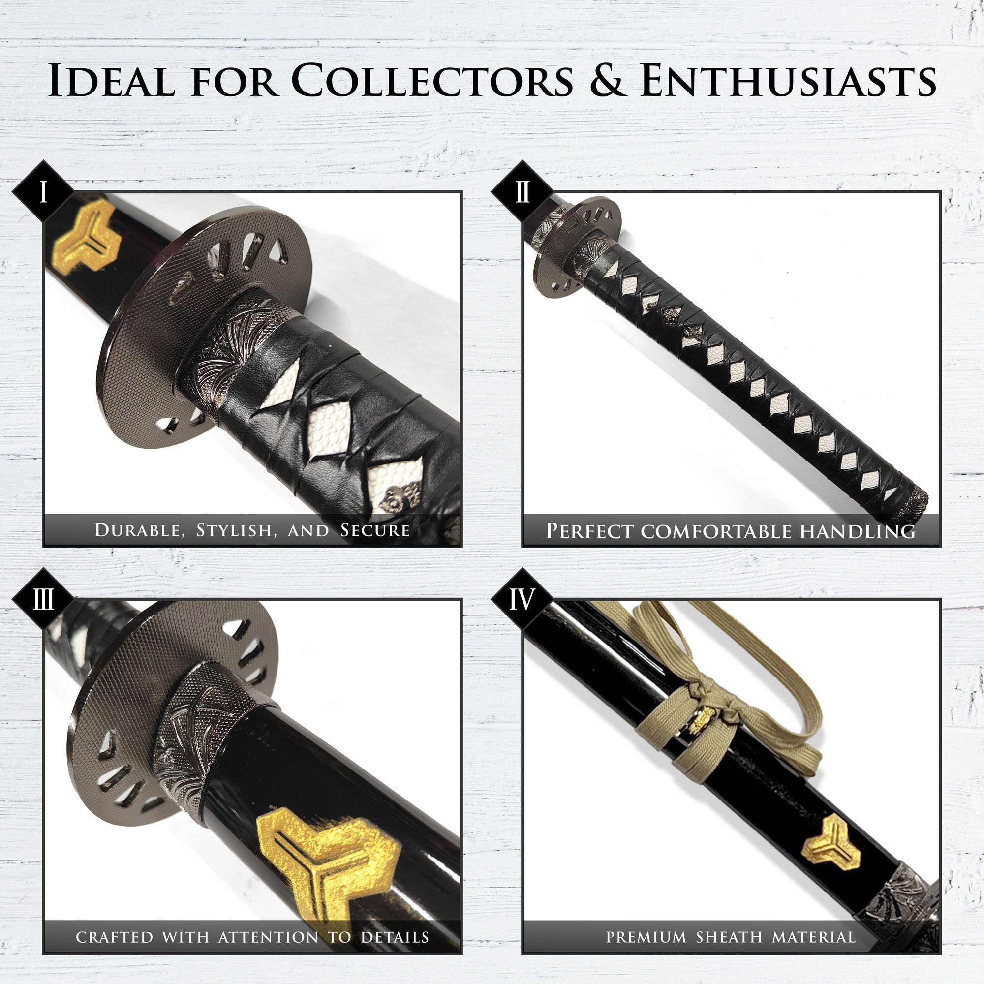 Katana des Himmlischen Waldes mit Ständer