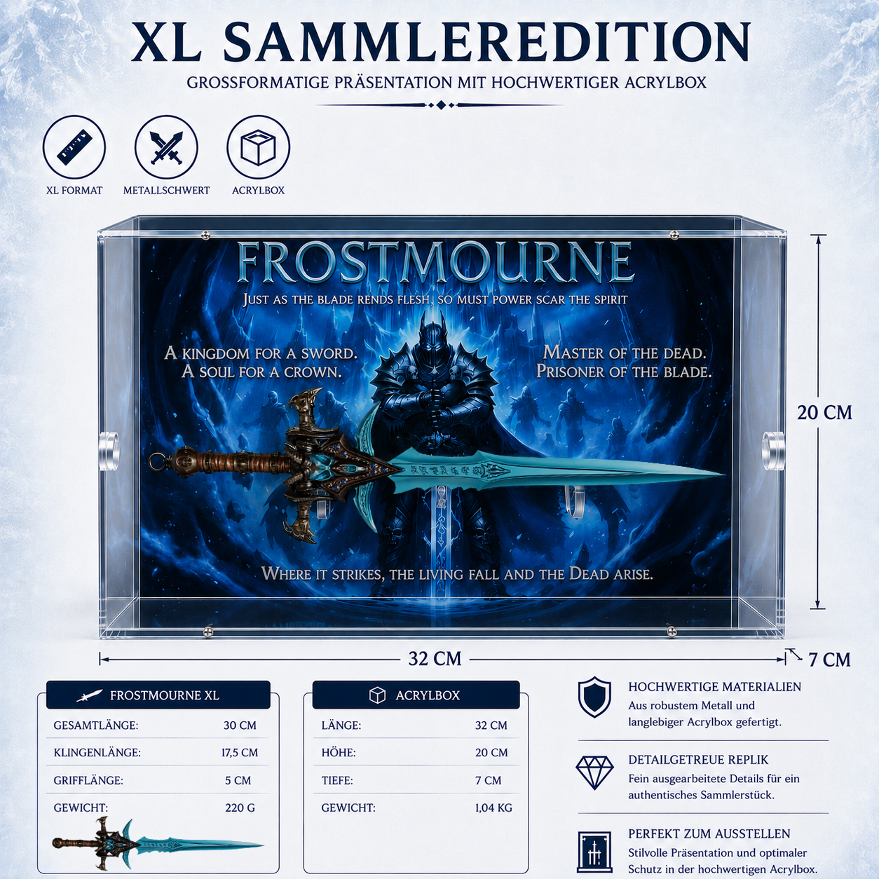 Warcraft - Frostmourne XL Sammlerbox – Exklusive Premium Edition 