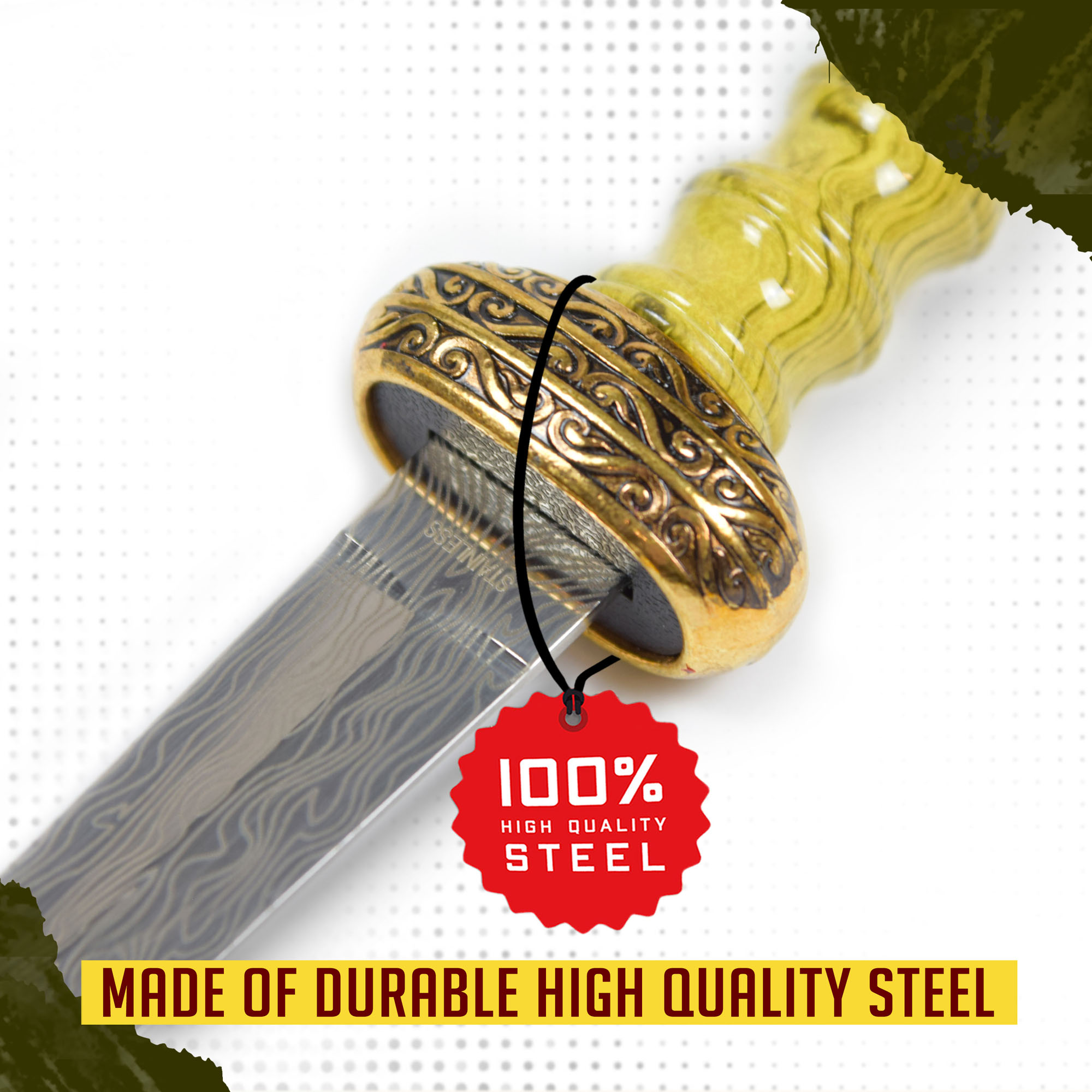 Roman Gladius - Miniaturschwert, Goldversion