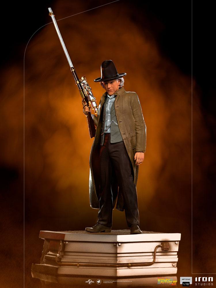 Statue Doc Brown Back To The Future II - Iron Studios Art Scale 1/10, 25cm | Résine Peinte