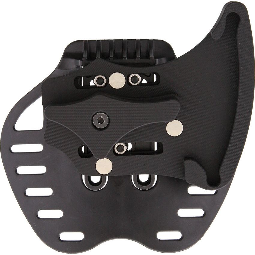 EX-T01 Tomahawk, Axtkopf aus schwarzem Cerakote S-7, Griff aus Schwarzen G10, Scheide aus G10