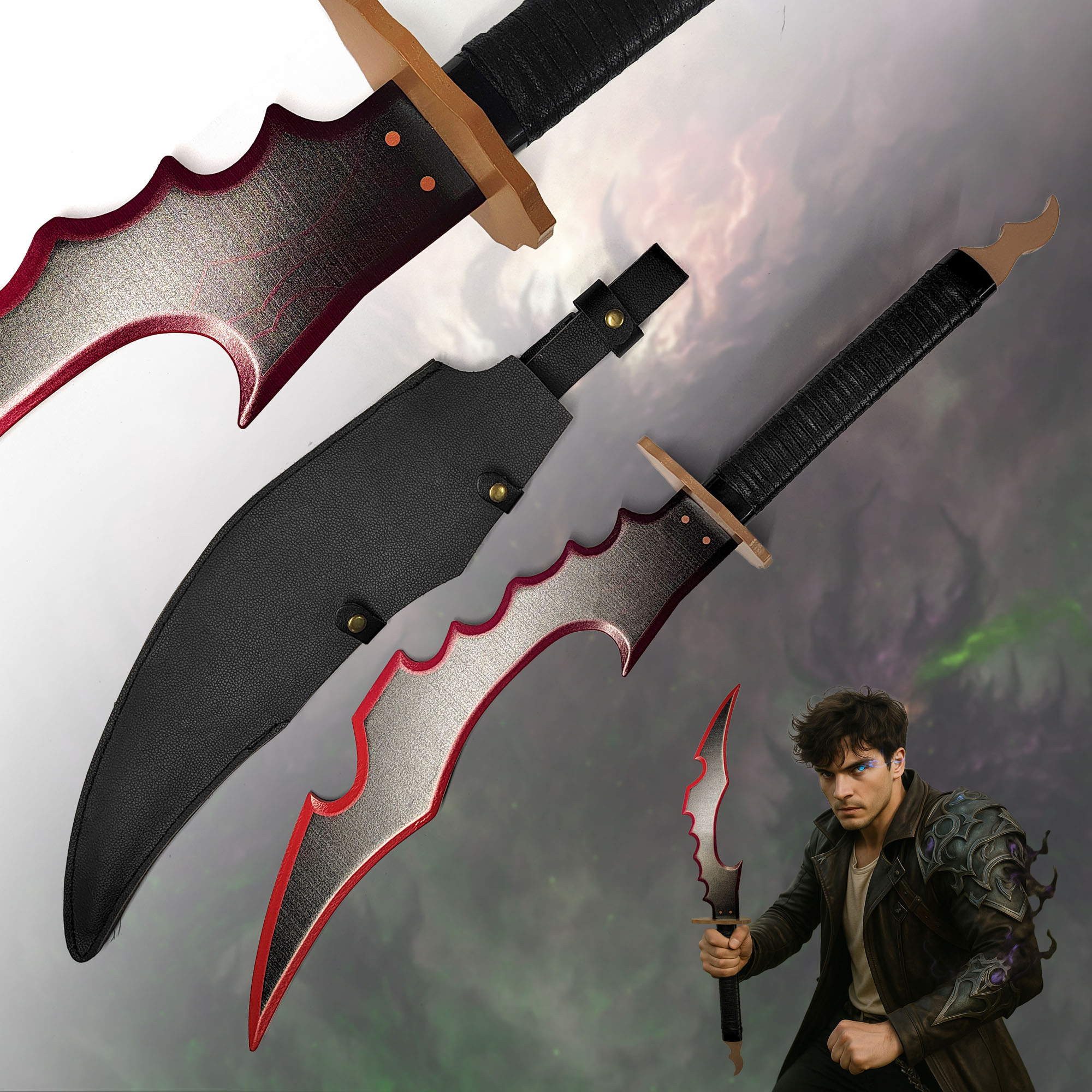 Solo Leveling – Knight Killer, Sung Jinwoos Dolch, Holzversion