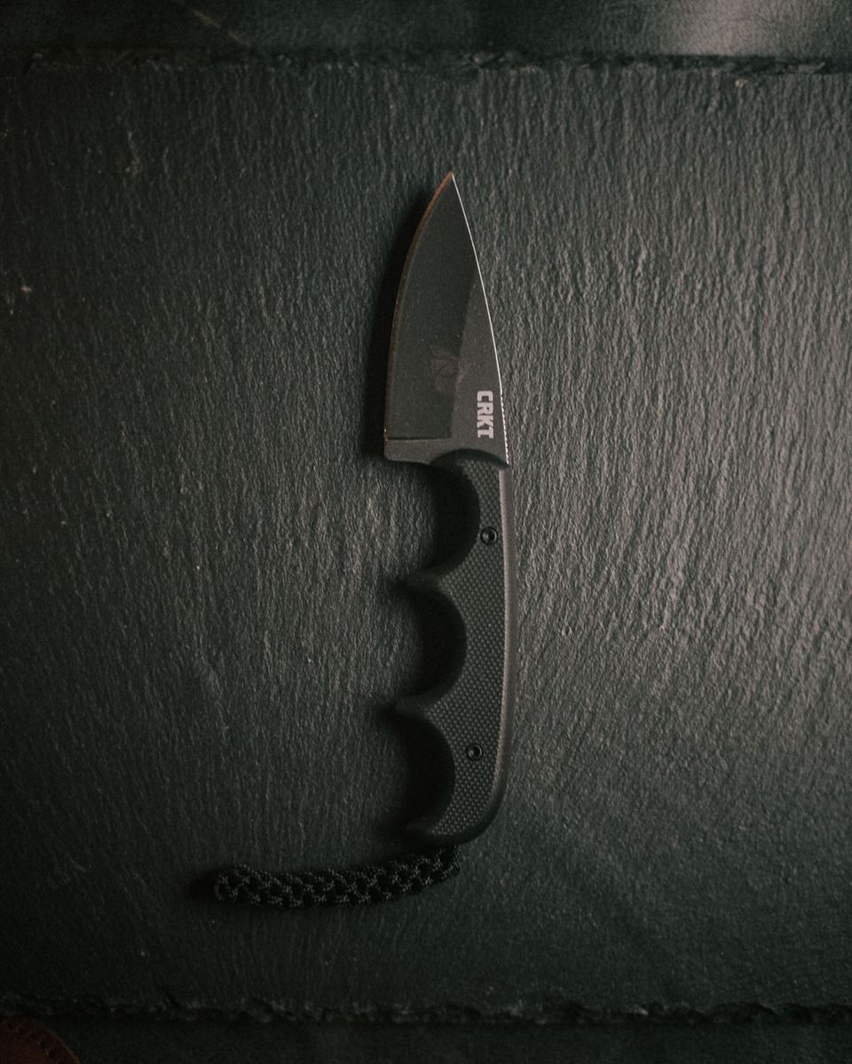 Minimalist Black Drop Point - Designed by Alan Folts