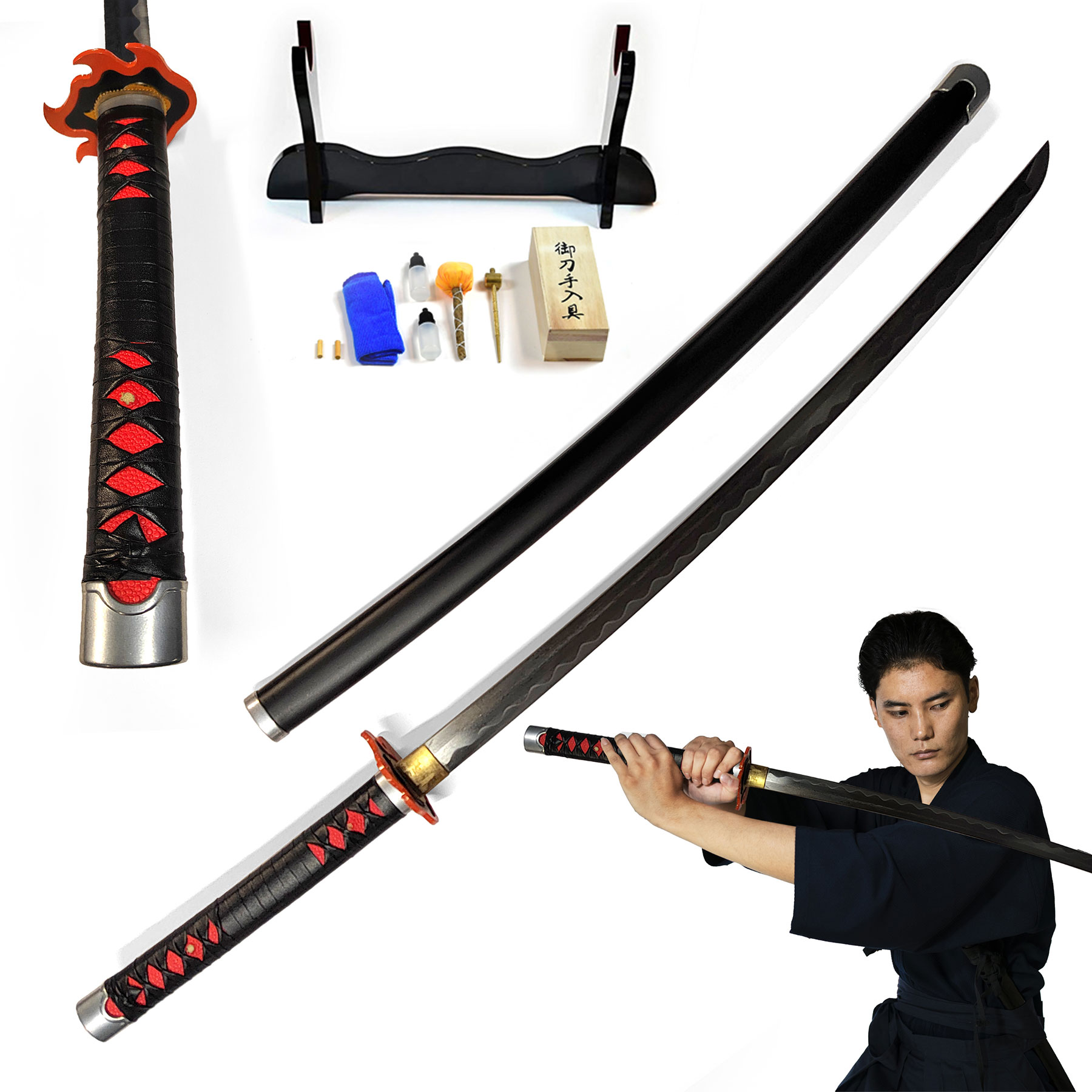 Demon Slayer: Kimetsu no Yaiba - Tanjiro Kamado Sword v2 - Fire Breath, Set