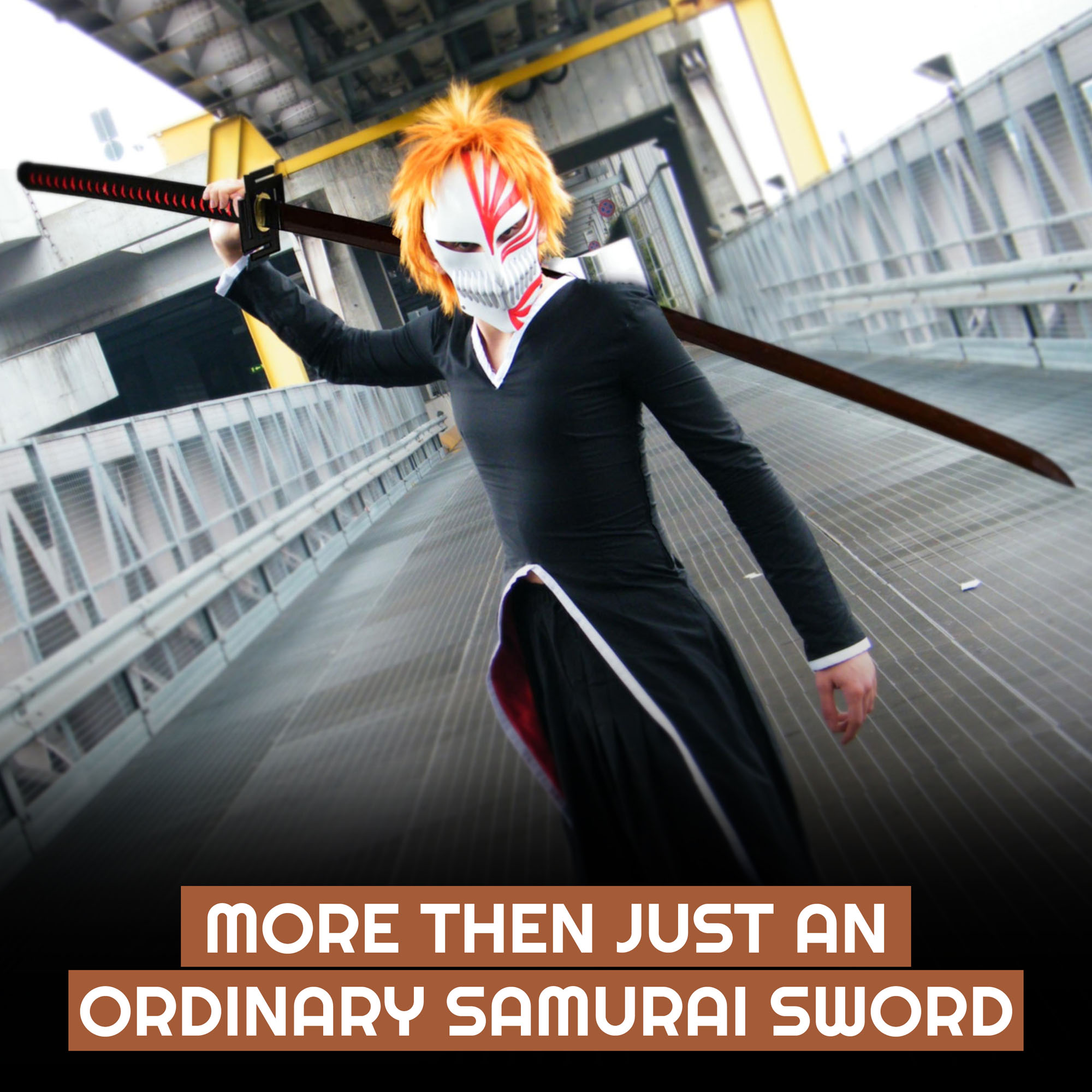 Bleach - Ichigo Kurosaki Schwert - handgeschmiedet&gefaltet, Set