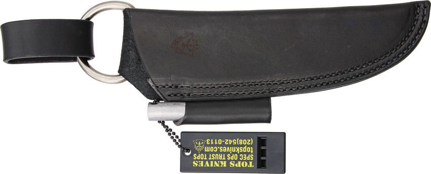 Bushcraft Sheath, Black Leather