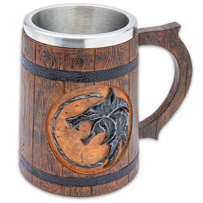 The Witcher - Geralt's Wolf Medallion Bierkrug