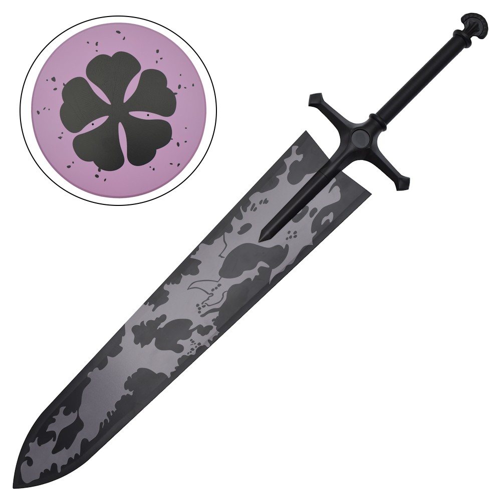 Black Clover: Asta's Dämonen-Lichtschwert – 130cm Stahl-Replika