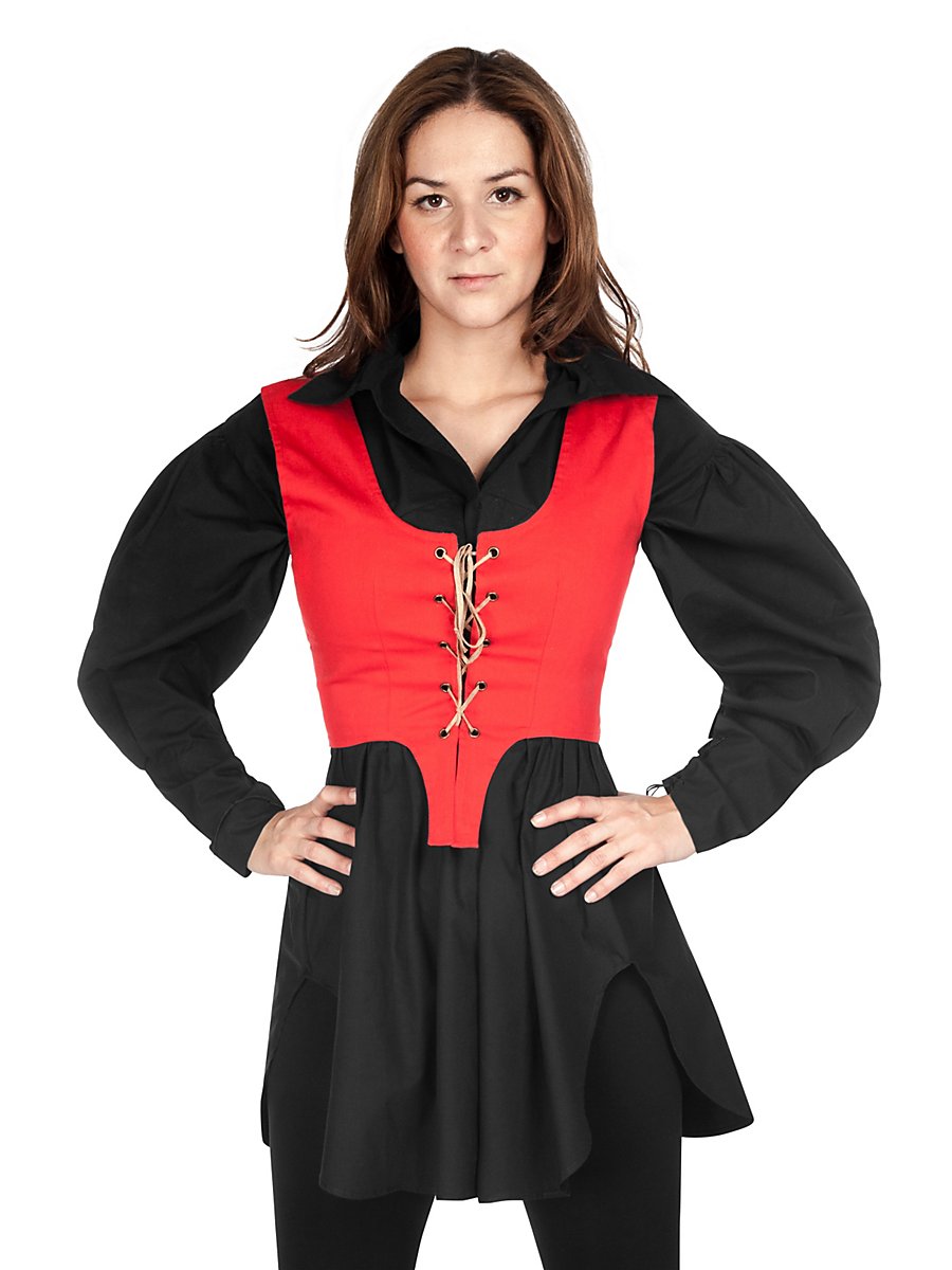 Bodice with Lacing red, Size S