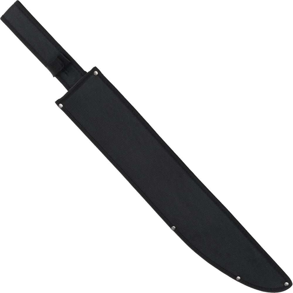 Machete with rubber handle