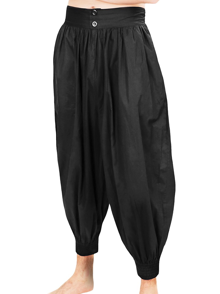 Pluderhose schwarz, Größe L/XL