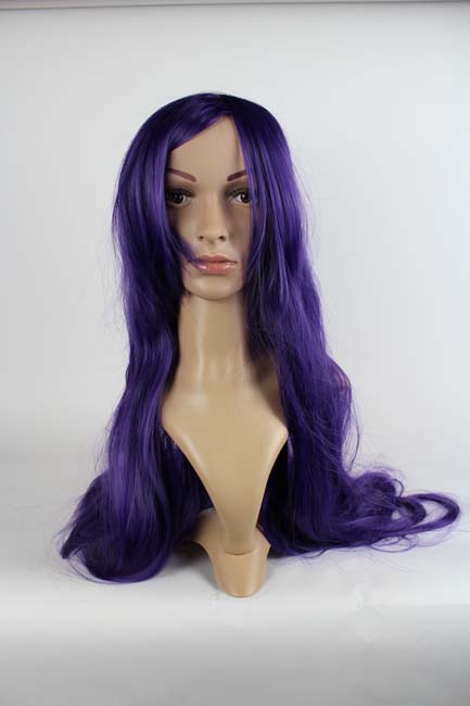 Standard Perücke – lila – lang