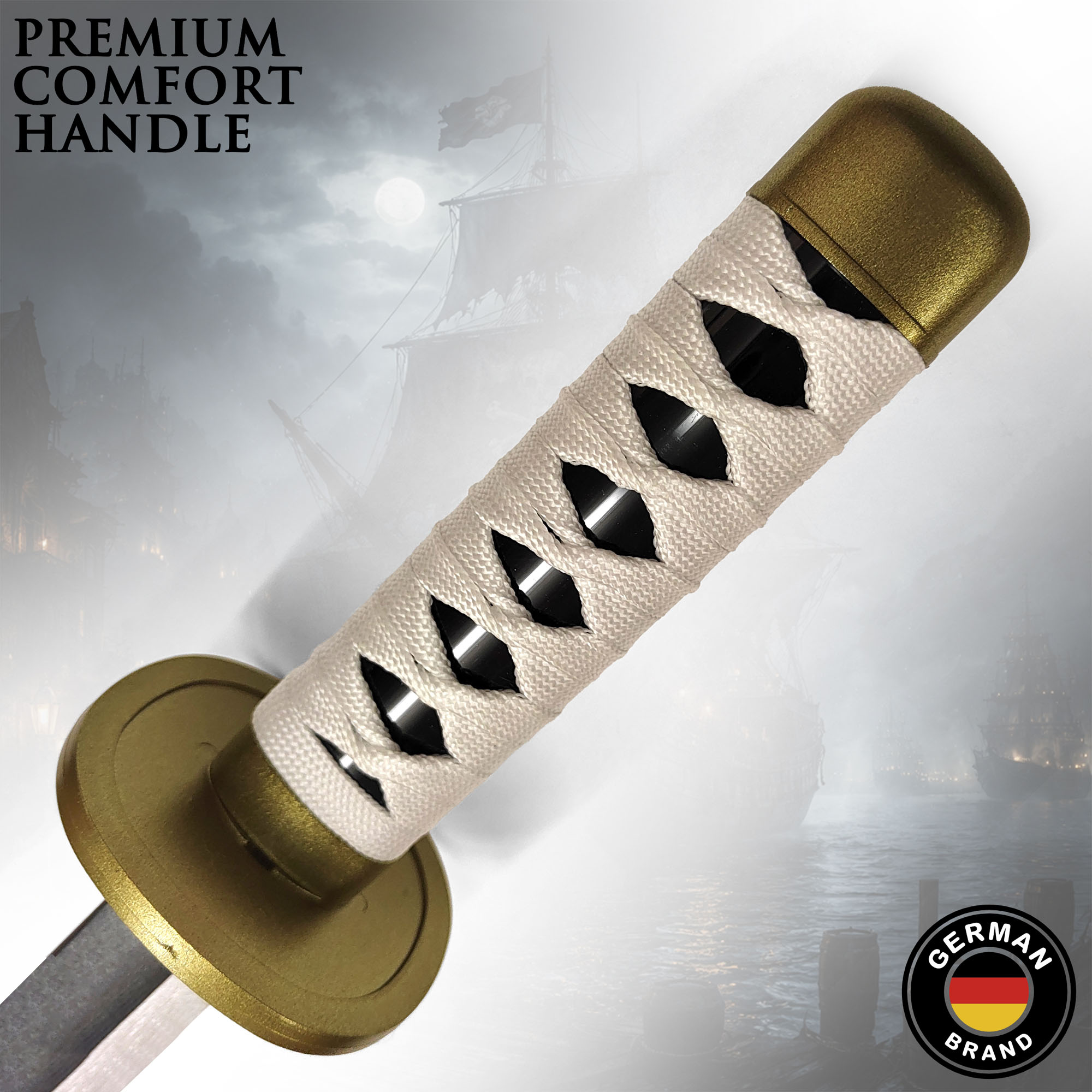 One Piece - Wado-Ichi-Monji Tanto aus Holz mit Scheide und Ständer